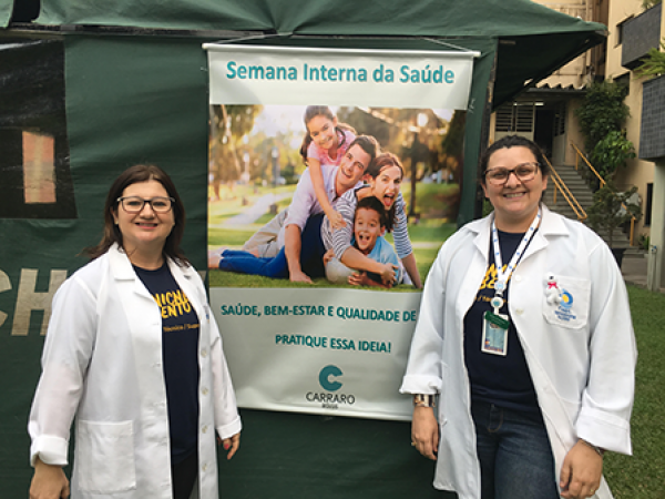 Professores do Curso de Enfermagem participam da Semana de Saúde da Móveis Carraro