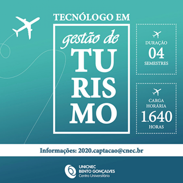 Curso de Tecnólogo em Gestão de Turismo é lançado pela UNICNEC Bento