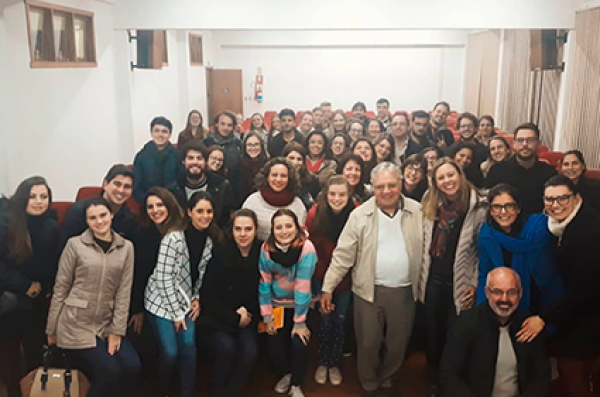 Pedrinho Guareschi participou da aula inaugural do curso de Psicologia