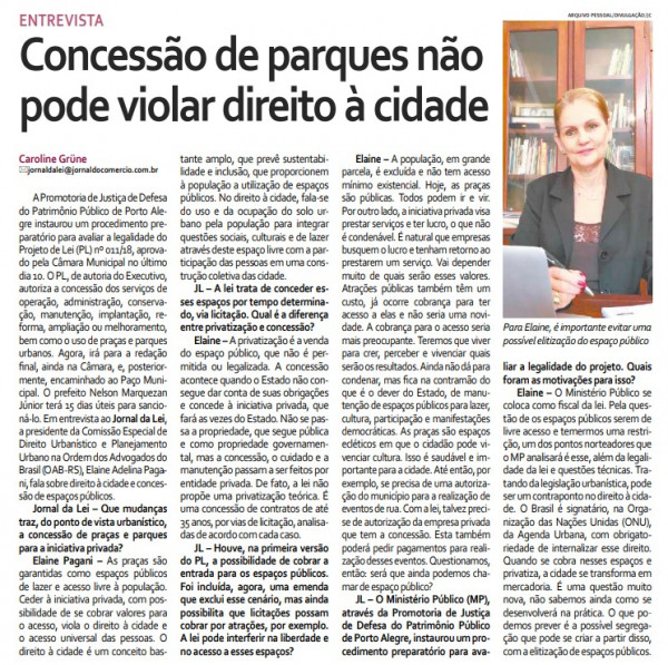 Coordenadora do curso de Direto da Faculdade CNEC Gravataí concedeu entrevista ao Jornal do Comércio