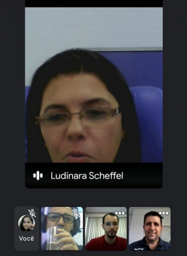 Profª Ludinara Scheffel realiza encontro virtual com entidades do município