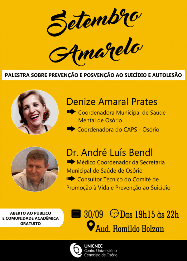 Setembro Amarelo - curso de Psicologia