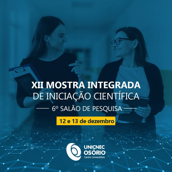XII MOSTRA INTEGRADA DE INICIAÇÃO CIENTÍFICA, VI SALÃO DE PESQUISA