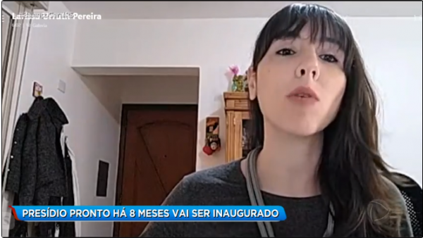 Profª Larissa Urruth é entrevistada na Tv Record