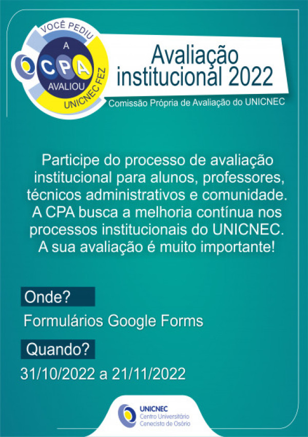 Avaliação Institucional 2022