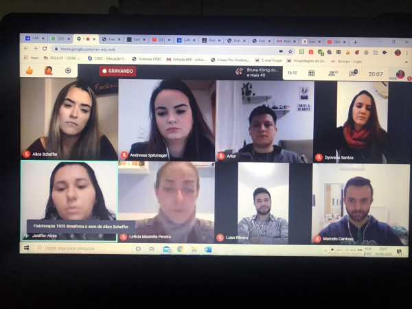 Live com egressos do curso de Fisioterapia