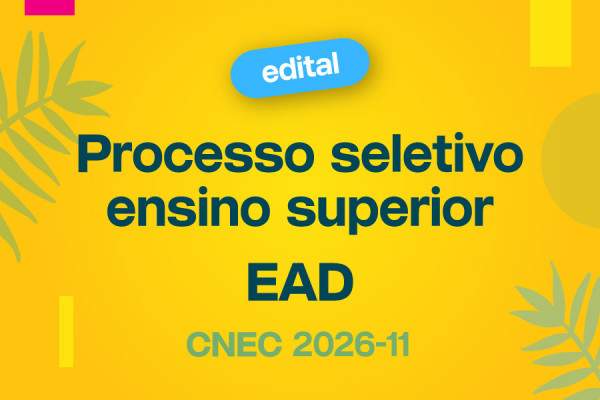 Edital Processo Seletivo 2026-11 EAD
