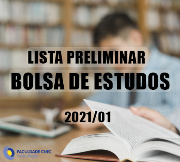 Lista de seleção Bolsas CNEC e PROUNI - 2021.01