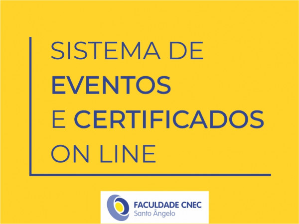 Sistema de Inscrições em Eventos e Certificados on line